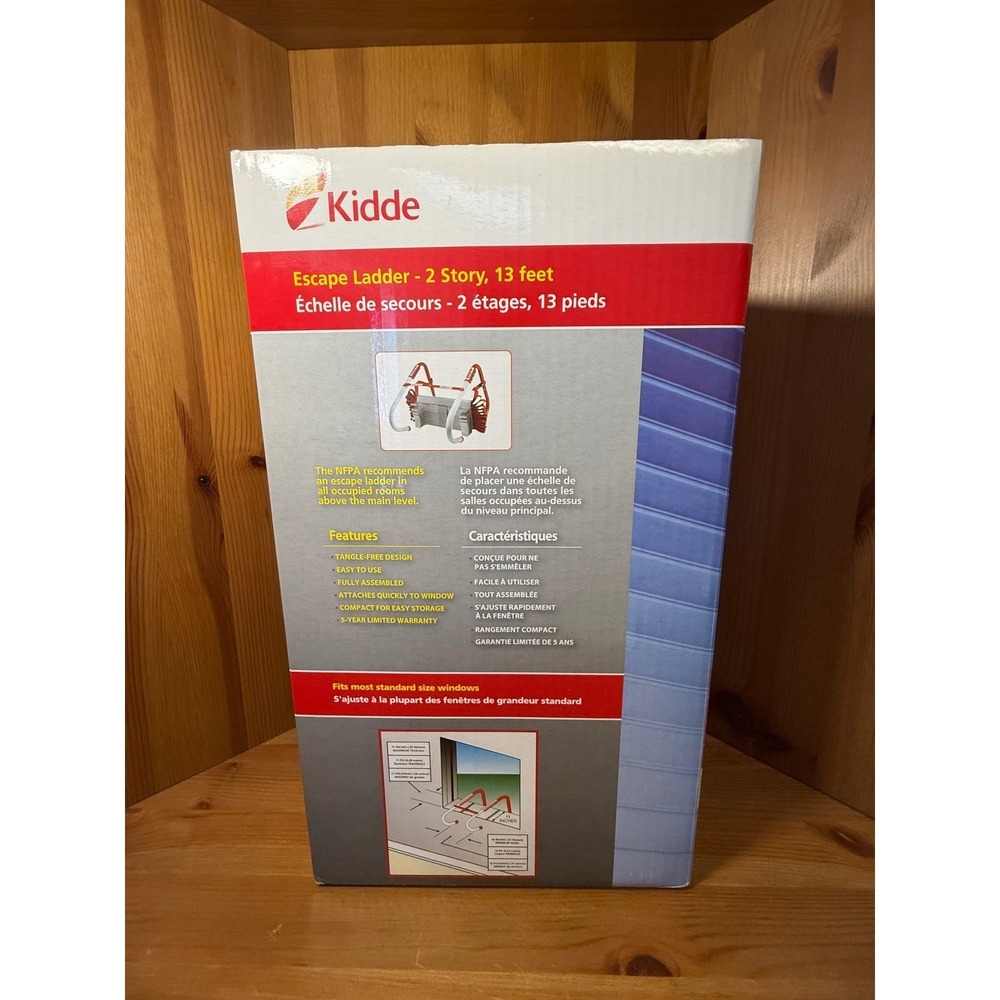 Kidde 13 Ft 2 Story Fire Escape Ladder Emergency Window Ladder New Open Box